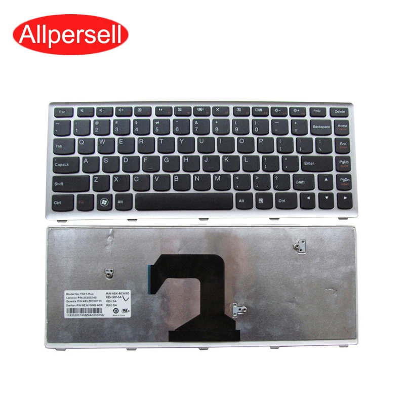 

Клавиатура для ноутбука Lenovo U410 U410-ITH U410-IFI U410A, новая клавиатура US RU
