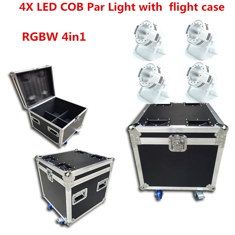 4X200 Вт led par COB f светильник чехол dmx кабель RGBWA UV 4в1/RGB 3в1/теплый белый холодный белый Светодиодный точечный светильник световая установка диджея dmx контроллер - Цвет: RGBW 4in1