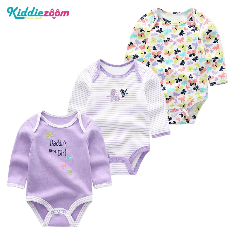 Для маленьких девочек одежда; богемный комплект, roupa de bebe, Одежда для новорожденных Одежда для мальчиков Детский комбинезон с принтом в виде хлопок длинные Sheeve детские пижамы 3 шт./компл. Топы ropa bebe