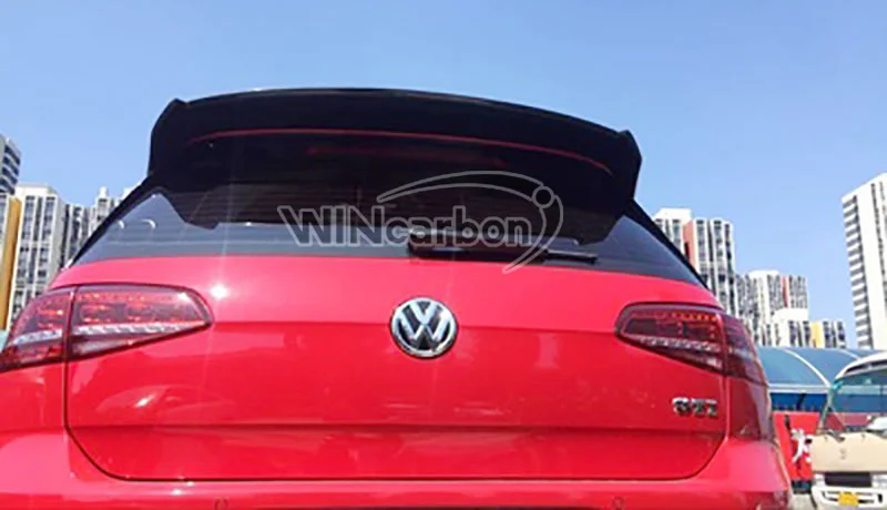 Настоящее покрытие из углеродного волокна магистрали выступ Спойлеры для Volkswagen V W Гольф 7 MK7 Гольф G T я RLINE 2014UP