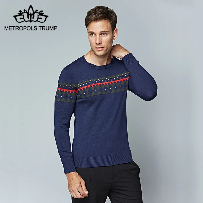 Свитеры для женщин мужской простой Стиль одежда с длинным рукавом Slim Fit трикотаж