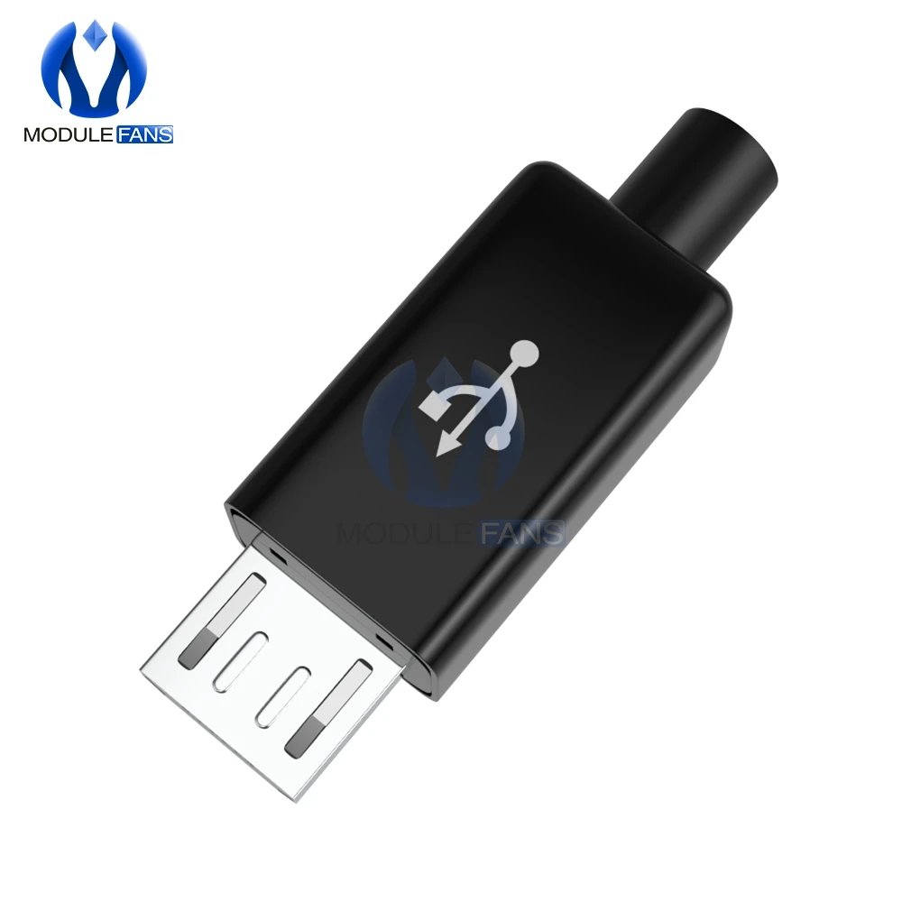 10 шт. DIY Micro USB штекерные разъемы комплект с крышками черный Diy Electronic|kit kits|kit diydiy kit |