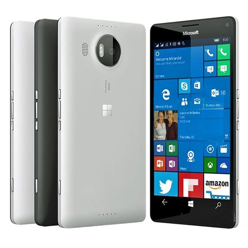 Разблокированный оригинальный мобильный телефон Nokia Lumia 950XL 5 7 дюймов 32 Гб rom 3 ram МП