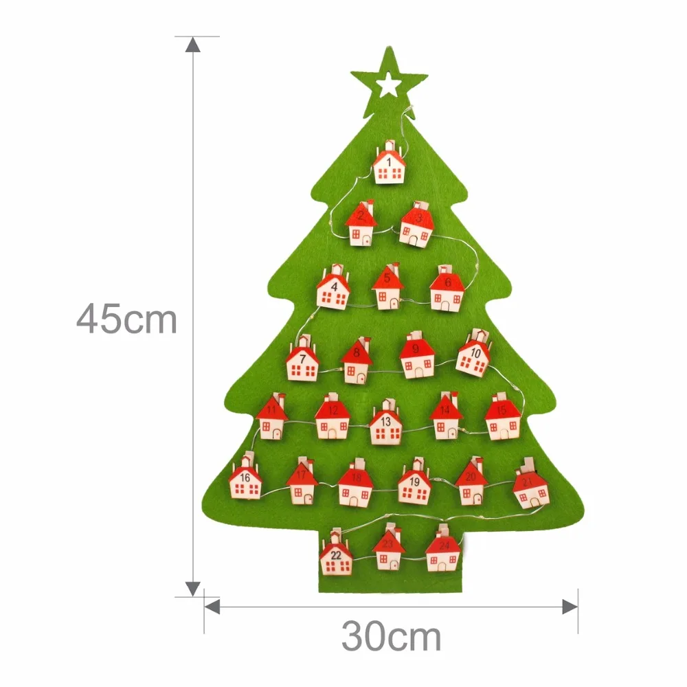 Advent календарь светодиодные фонари украшения Рождественские товары Рождественский подарок детские