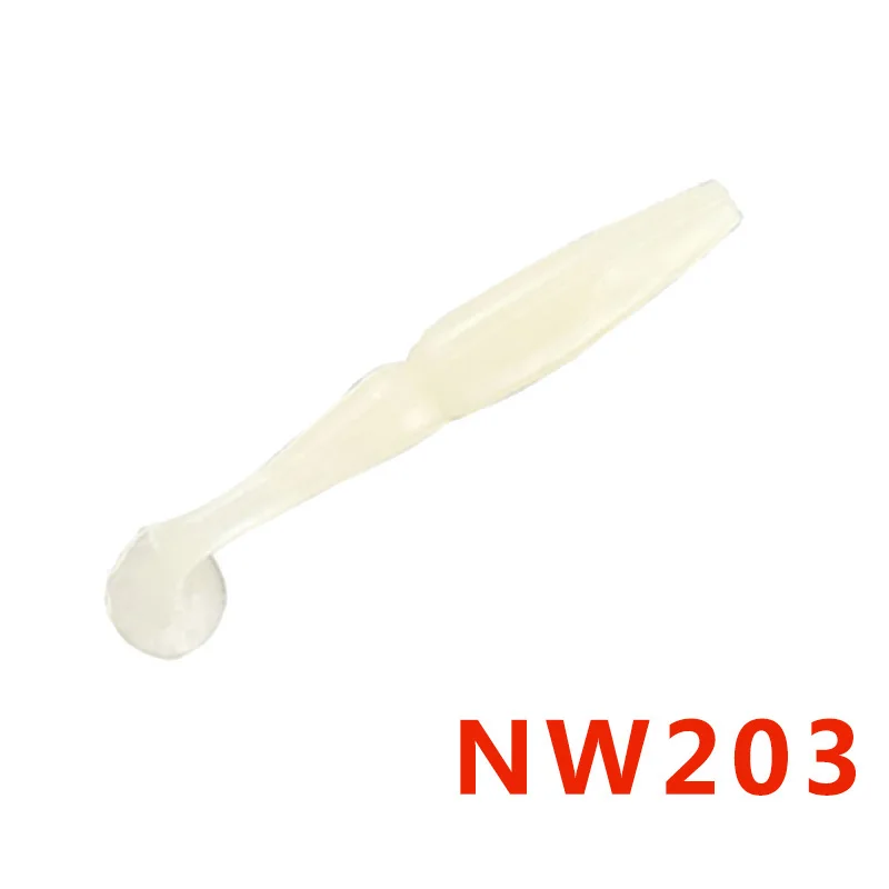 Noeby S3109 70 мм 3,5 г Т-образный хвост пластиковая Мягкая приманка для рыбалки горячая Распродажа бренд HUNTHOUSE - Цвет: NW203