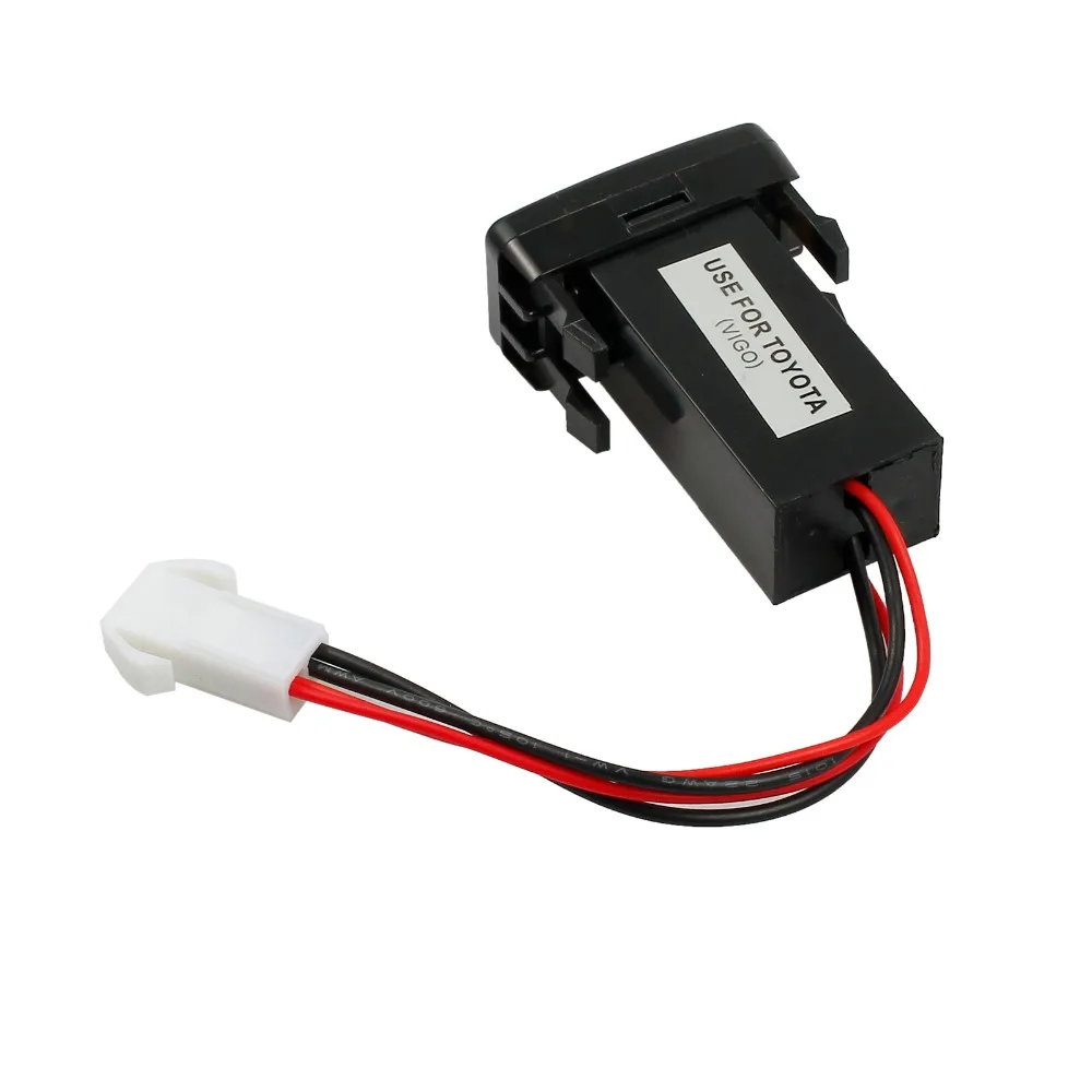 Autooutlet 1.2A/2.1A двойной порт 2 USB 12V в автомобильный разъем Зажигалка зарядное устройство адаптер для Toyota