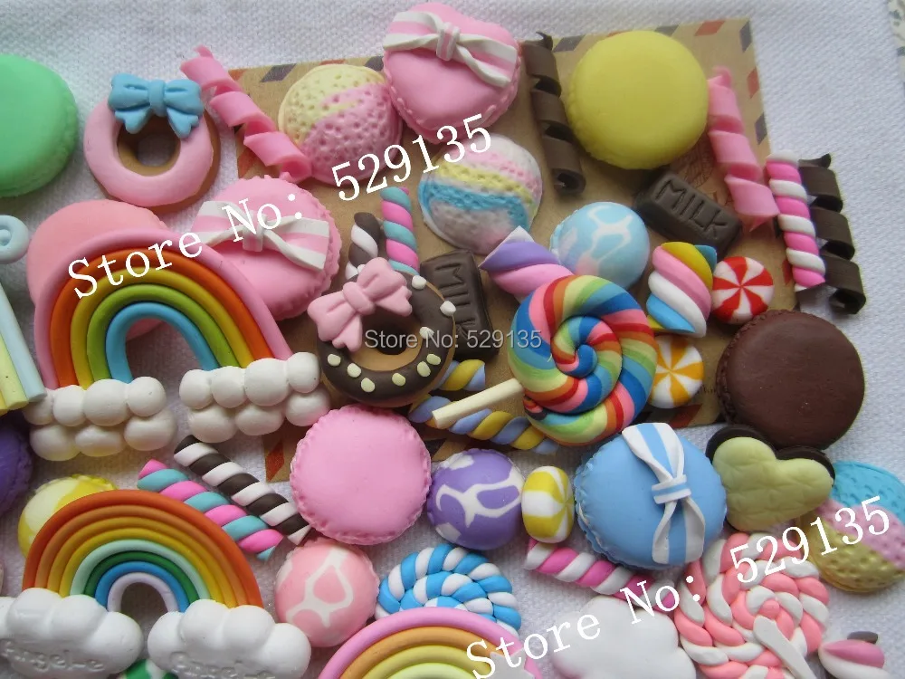 Набор очень милой глины 20 шт./лот миниатюрные для украшения телефона