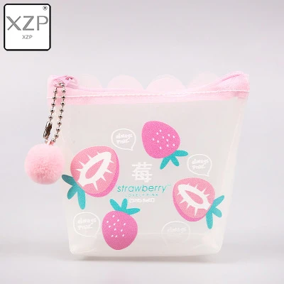 Style 7 XZP розовый прозрачный мини-кошелек из ПВХ с мультяшным принтом для девочек, модный пенал для хранения монет, сумочка для рук, кошелек, сумка для ключей, гарнитура - Цвет: Style 7