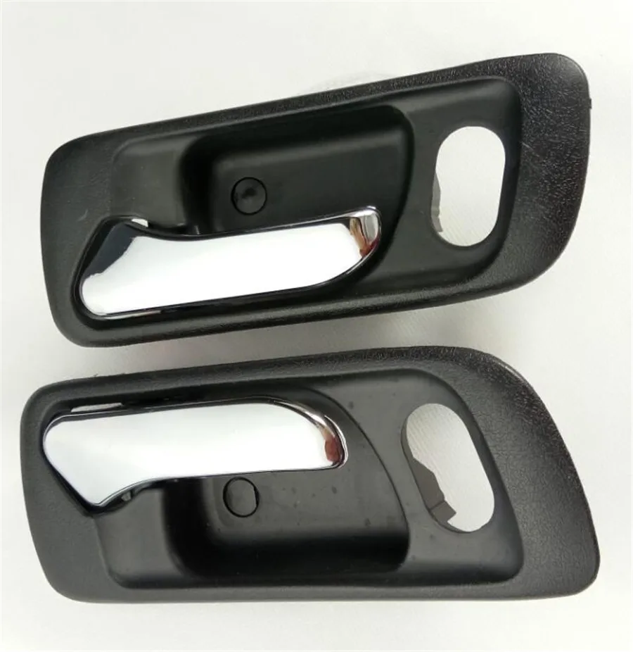 Черная 2 шт. Передняя левая и передняя правая внутренняя ручка двери для Honda