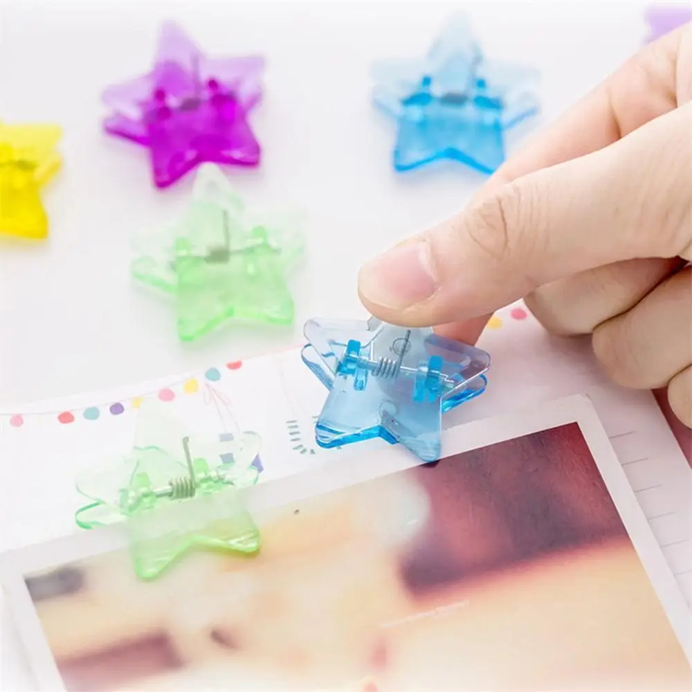 5 шт. пятиконечная звезда клип Примечания письмо Бумага зажимы фото декоративные