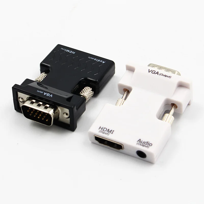 Преобразователь 1080P HDMI мама VGA папа с аудиоадаптером Поддержка выхода сигнала для