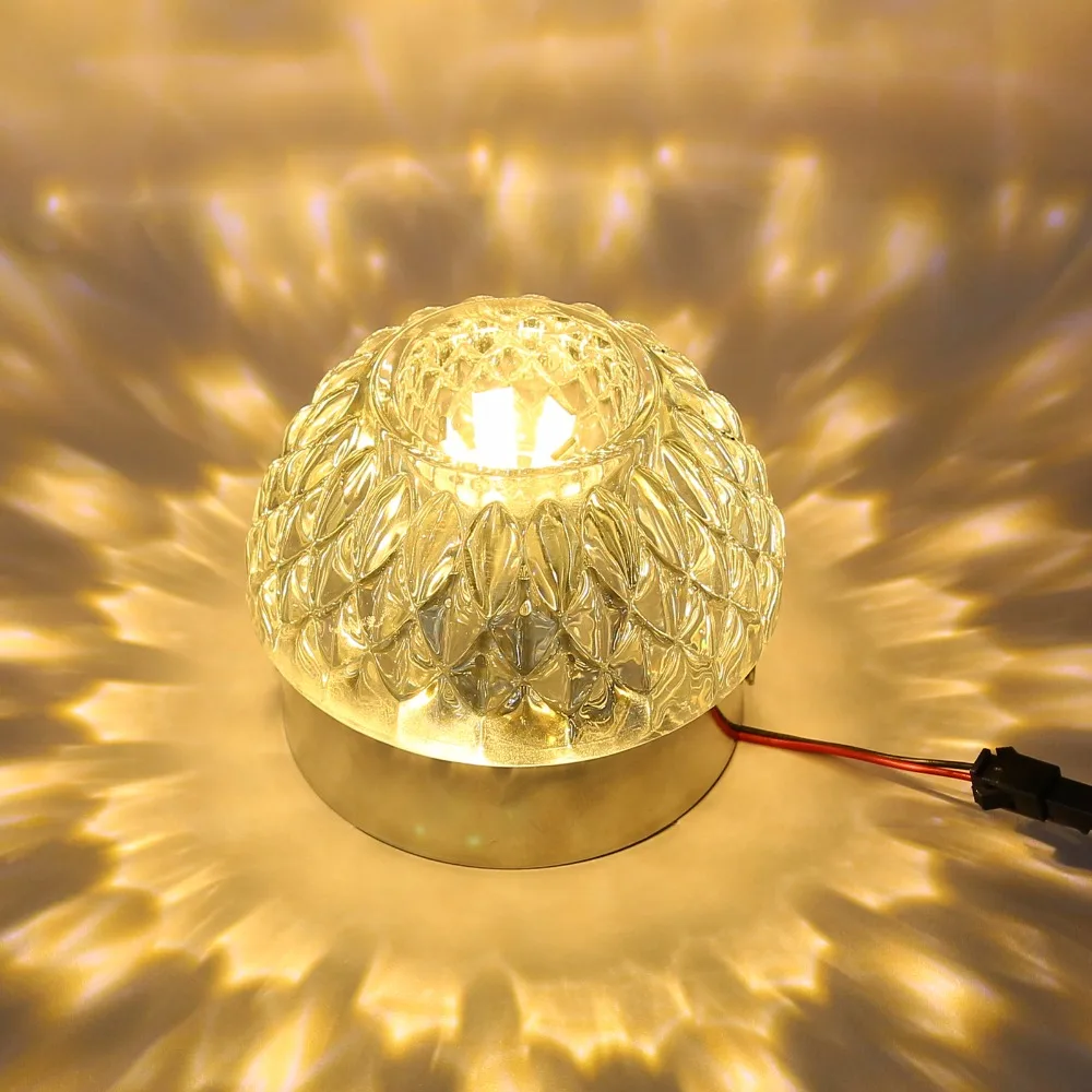 Новинка 2019 3 Вт Хрустальный светодиодный потолочный светильник SMD 5730 точечный