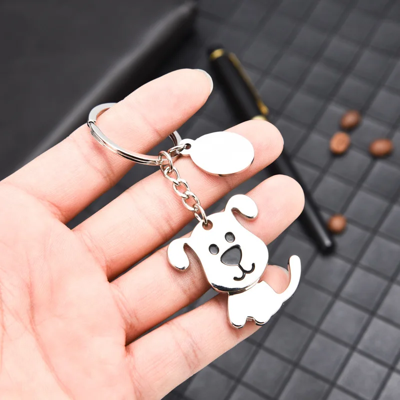 1 шт. креативный Забавный Симпатичный подвижный брелок для ключей с милой собакой
