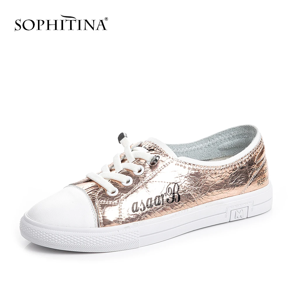 SOPHITINA/удобная обувь на плоской подошве повседневная из натуральной кожи цвет