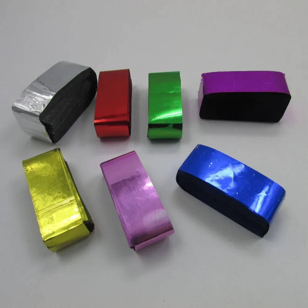 Красочные Retangular 2*5 см огнеупорная фольга бумага конфетти измельченная для