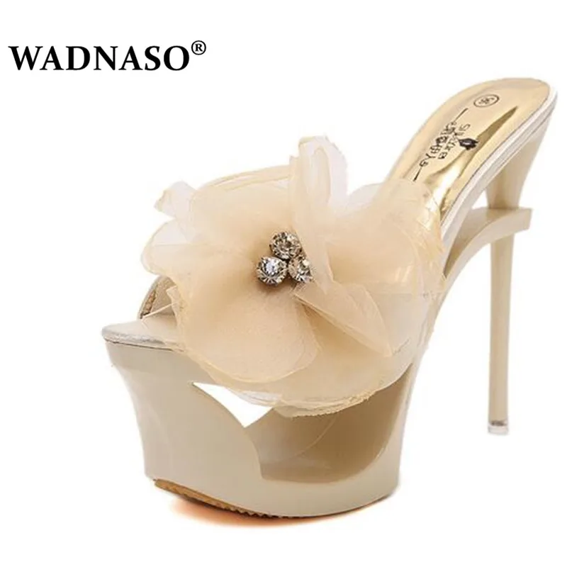 WADNASO/женская прозрачная пикантная обувь на очень высоком каблуке платформе с