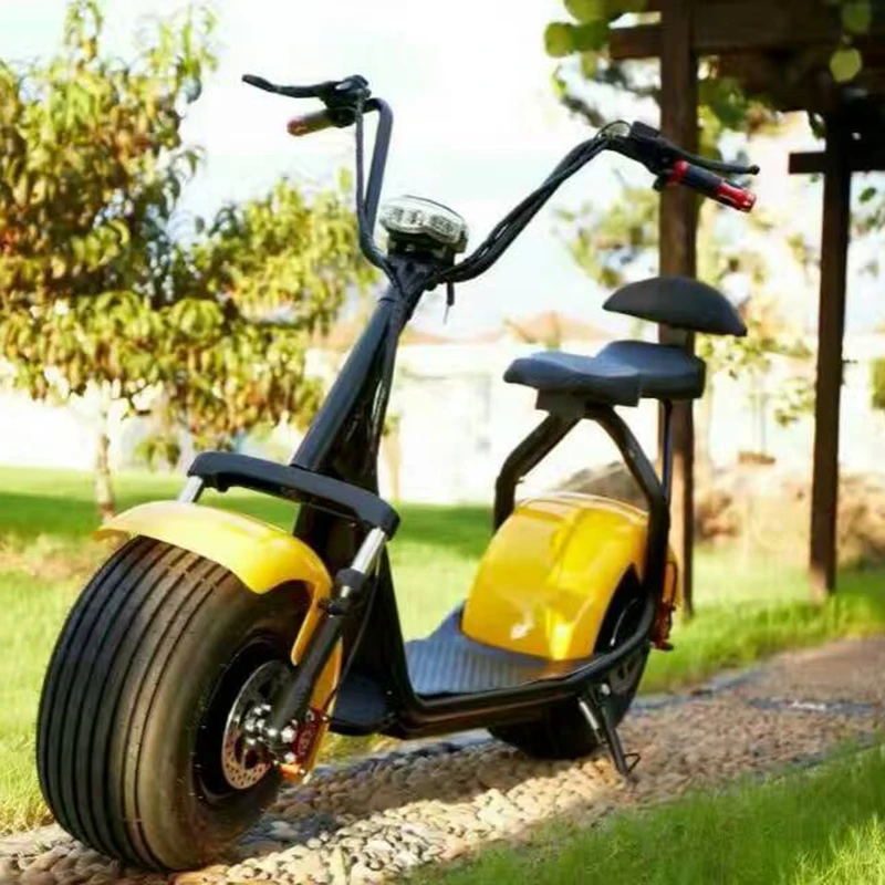 Электрический скутер Citycoco 1000 Вт 2 колеса мощная литиевая батарея двойное сиденье