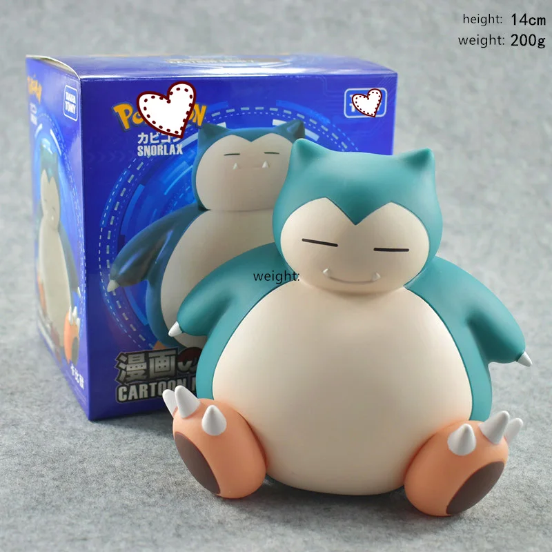 Snorlax модель куклы Копилка Kabigon Рисунок мультфильм Копилка детские игрушки подарок игрушки для детей 16 см