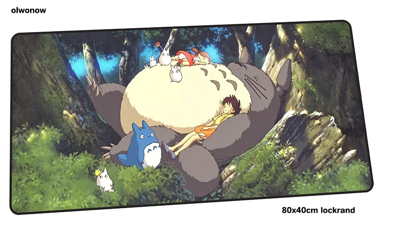 Size 800x400x2mm Totoro коврик для мыши 80x40 см горячая Распродажа коврики для мыши лучший игровой коврик для мыши геймер locrkand Большие персонализированные коврики для мыши Клавиатура ПК pad - Цвет: Size 800x400x2mm