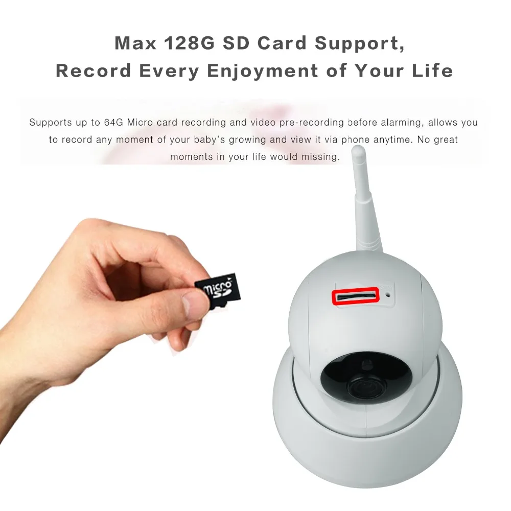 Беспроводная камера Smart HD ip-камера Wi-Fi Remote monitor дома камеры видеонаблюдения для
