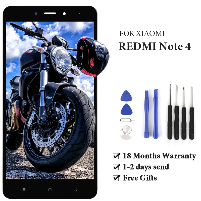 Процессор: MTK Helio X20 для Xiaomi Redmi Note 4 ЖК дисплей + кодирующий преобразователь