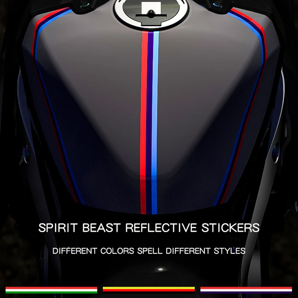 Наклейки для мотоцикла Spirit Beast светоотражающая лента предупреждающая