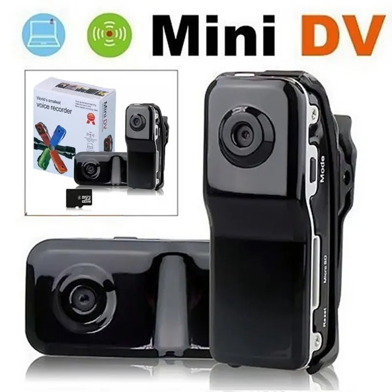 MD80 Мини видеокамера с поддержкой сетчатой камеры Mini DV записывающая камера 8 ГБ TF