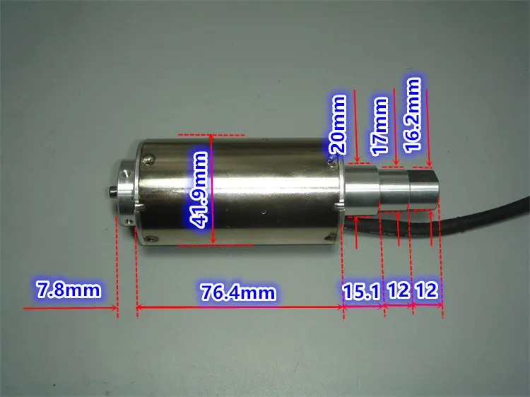 12V24V36V высокоскоростной бесщеточный электродвигатель вращения шпинделя с