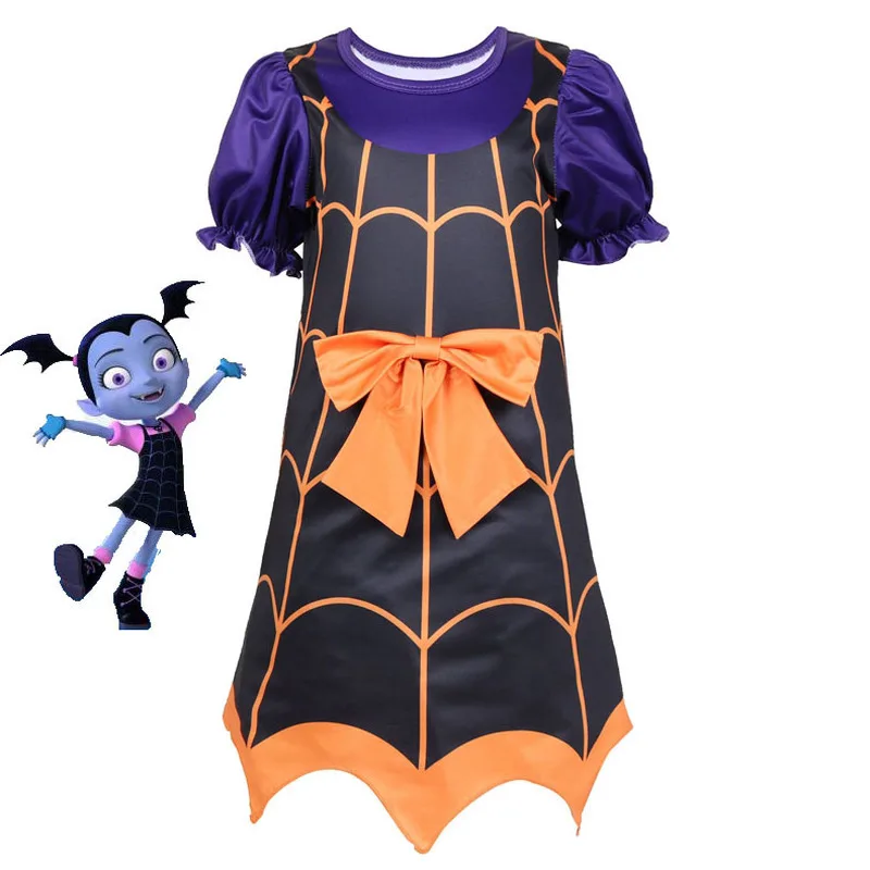 2019 Vampirinas платья для костюм девочки маскарада Vampirina маска крылья летучей мыши