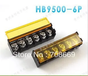 20PCS Terminal Block Connector Cover 9.5mm HB9500-6 Pins