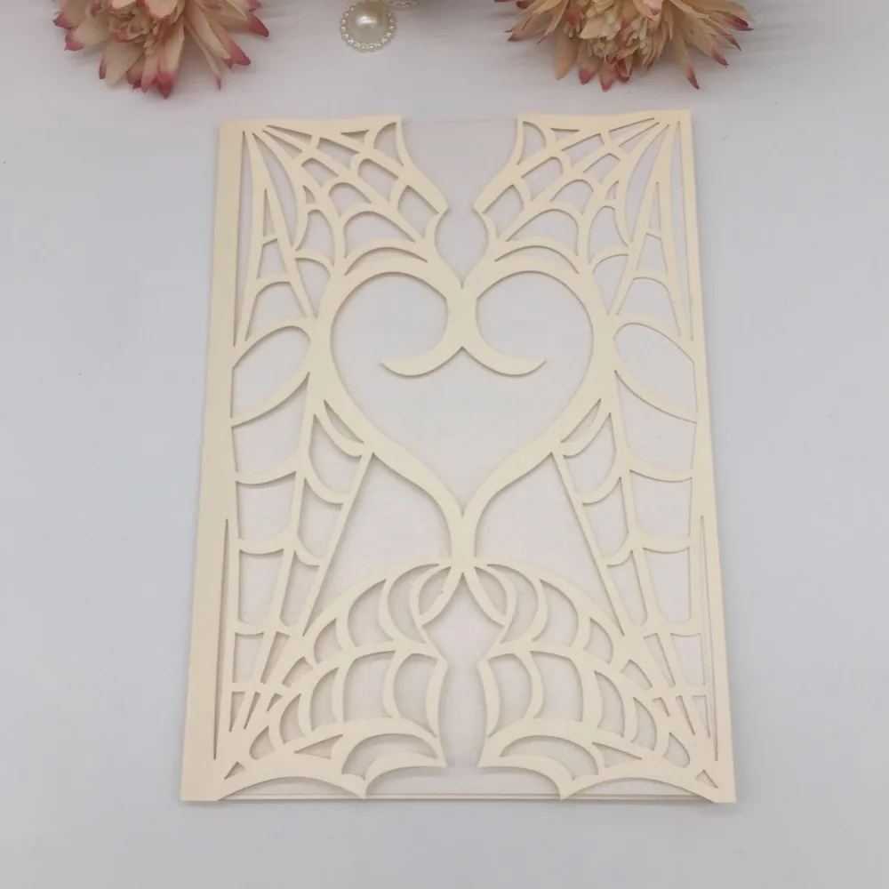 

20pcs/lot Wedding Invitation Card Shimmer Paper Wedding Card Birthday Party Dinner Invite Wedding Decorations Greeting Card