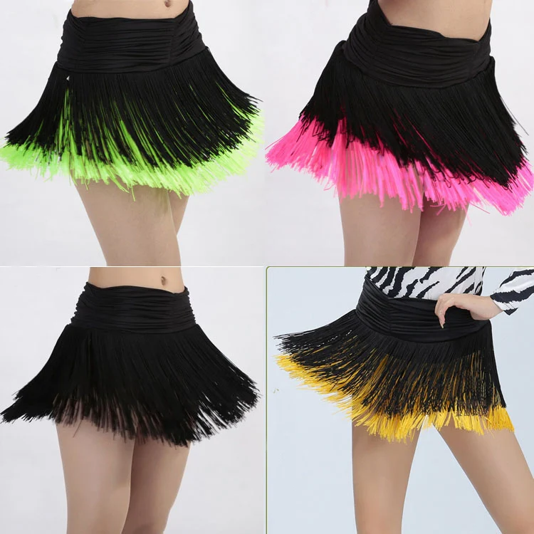 Женская юбка для Танцев Живота бальная с бахромой выпускного бала 6 видов