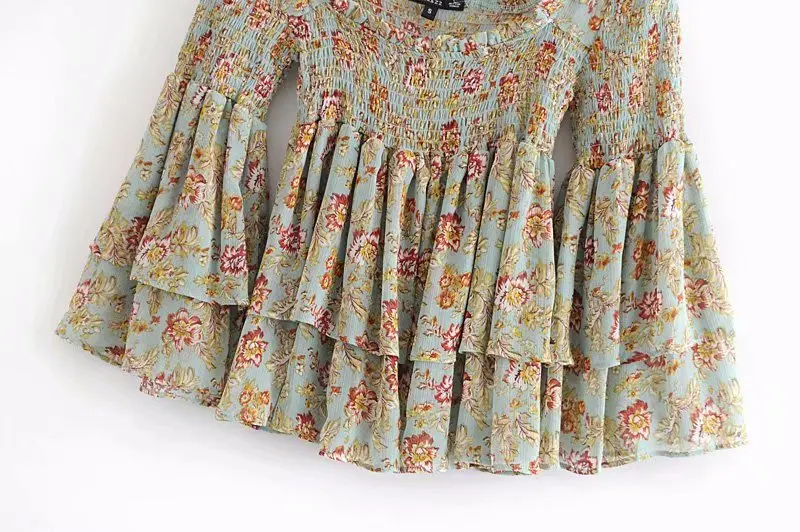 Heydress Blusas 2019 Slash шеи с открытыми плечами рукавами-бабочками из шифона блузка