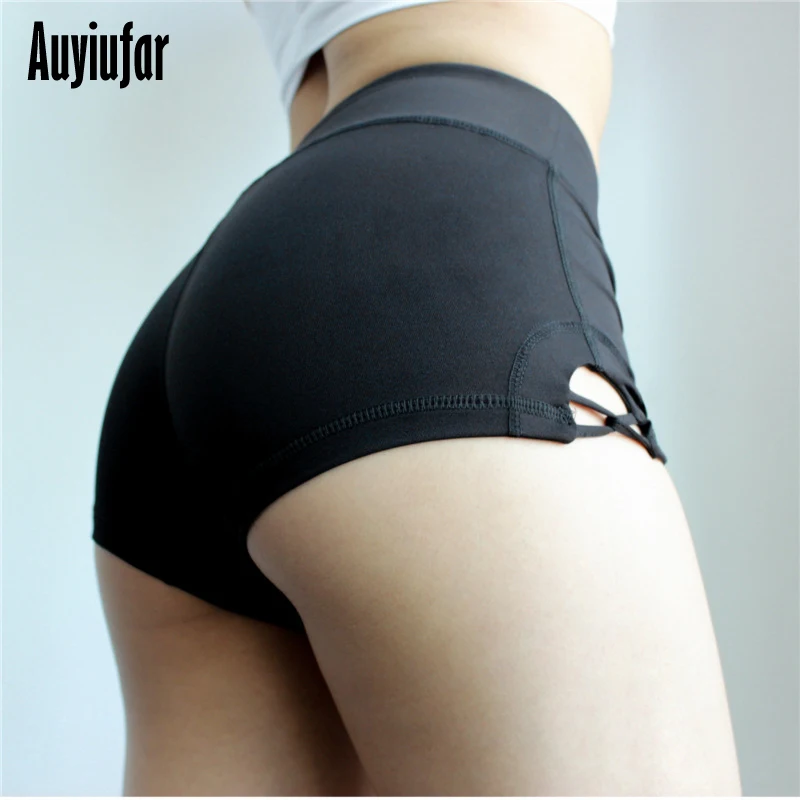 Anyiufar, черные женские шорты, для тренировки по бокам, для женщин, новинка, шорты для танцев на шесте, для фитнеса, попой, спандекс, женские шорты