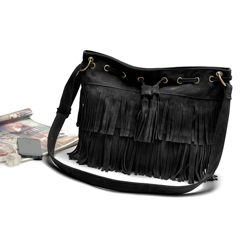 Новинка 2017 женская сумка сумки через плечо слинг летние сумочки с кисточкой