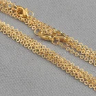 Ювелирные изделия оптом 50 шт. розовое золотозолото цвет звено квадратное ожерелье цепи сток Быстрая доставка