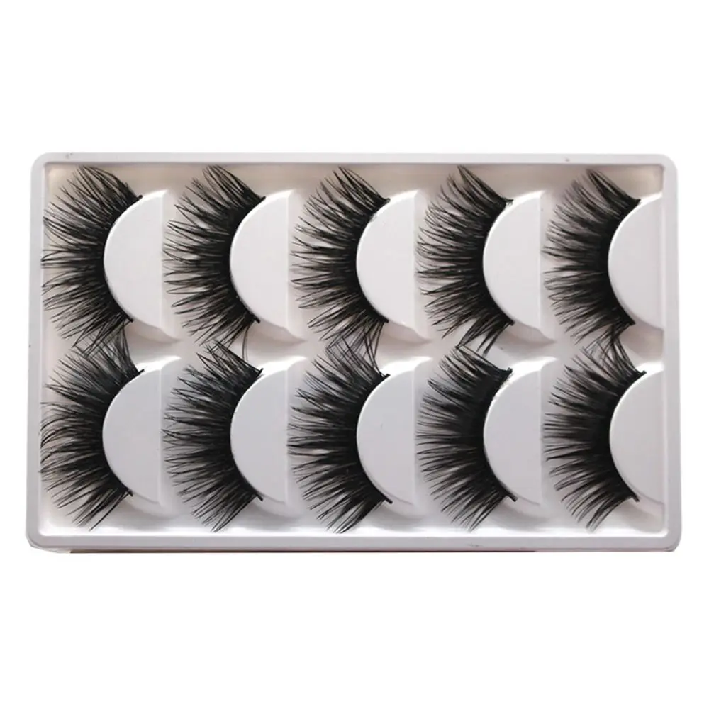 Накладные ресницы 5 пар очень длинные толстые накладные ручной работы для женщин