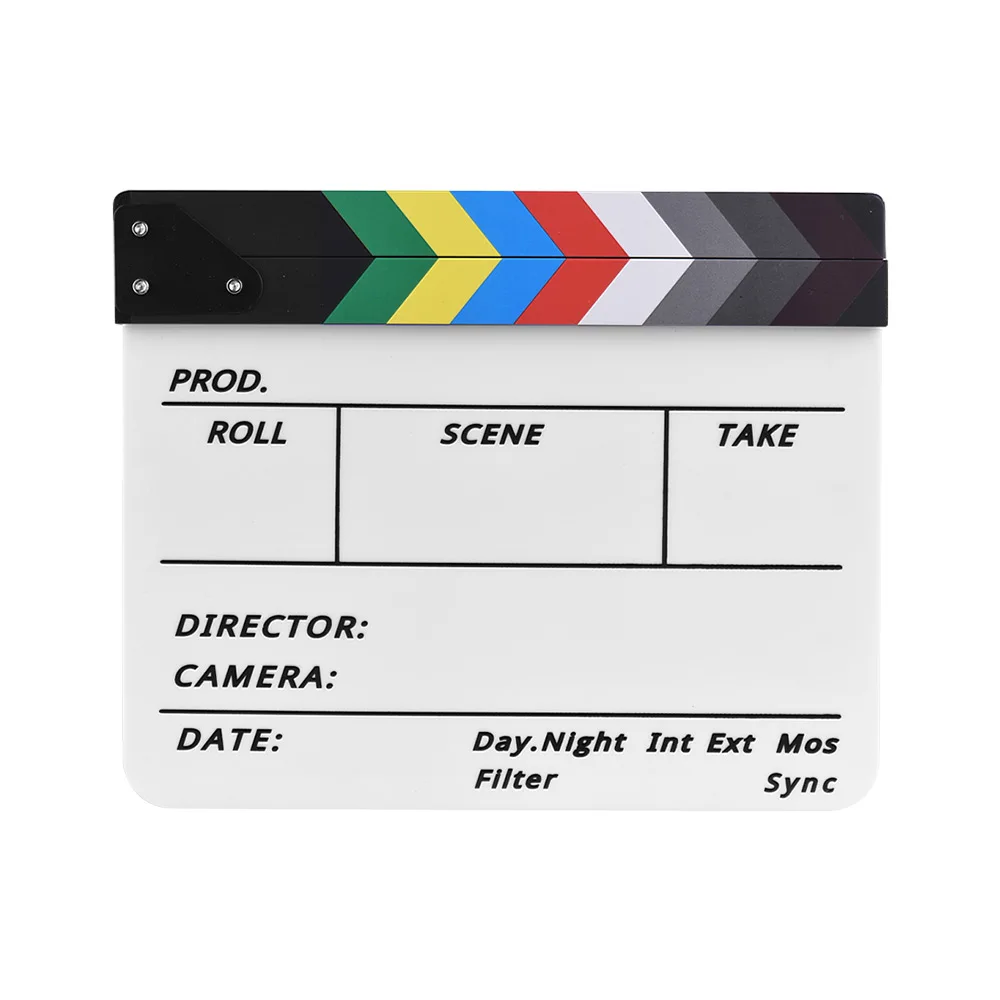 Andoer режиссерская пленка Clapboard сухой стираемый акриловый фильм ТВ резка экшн