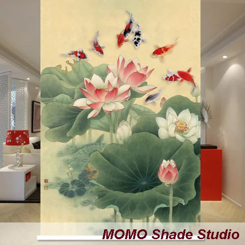 Рольставни MOMO, затемненные шторы для окон в форме лотоса, рулонные шторы, термоизолированная ткань, Индивидуальный размер, Алиса 425