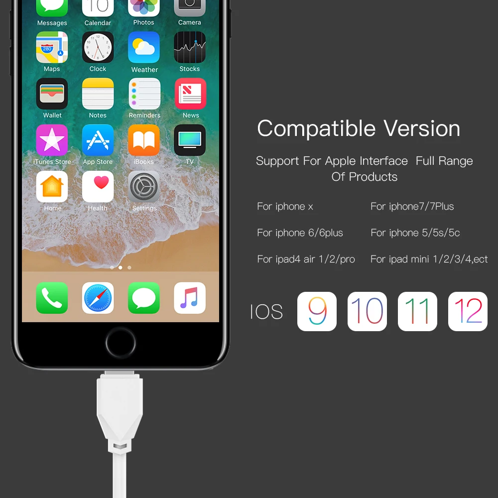 USB кабель для iPhone xs max зарядное устройство USB кабель для передачи данных для iPhone X 8 6 6 S 2A usb кабель для зарядки телефона Шнур адаптер для Ipad Ipod