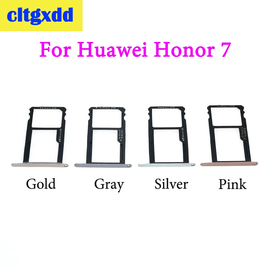 Новый лоток для SIM карты cltgxdd разъем гнезда адаптеры запасные части Huawei Honor 7 и