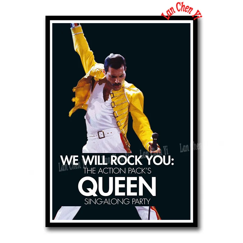 Queen Rock band бумажные плакаты с покрытием, домашний Декор, живопись, настенные Стикеры, бумажные плакаты 42*30 см - Цвет: Серый