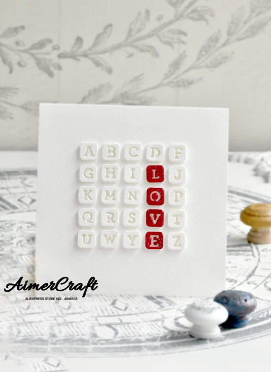 Серия алфавита металлические режущие штампы трафарет для скрапбукинга Сделай