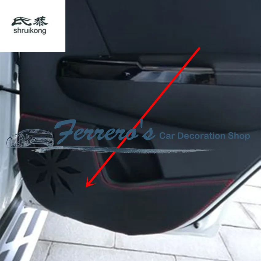 4 шт./лот для 2016 2017 KIA Sportage MK4 автомобильные наклейки из искусственной кожи