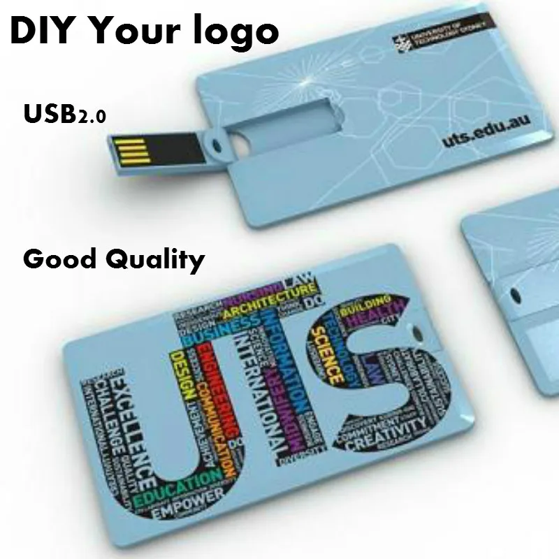 Логотип Персонализированные Фотография Card Shaped USB 4 Г/8 Г/16 Г Флэш Накопитель Памяти