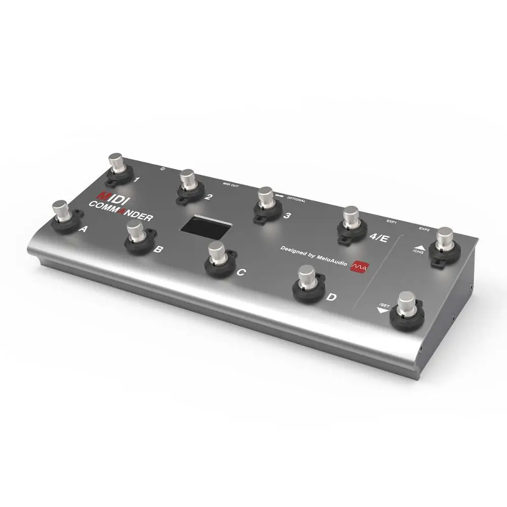 midi commander MIDI Commander гитарный Портативный USB Midi контроллер для ног с 10 ножными переключателями 2 гнезда для педалей с эффектом экспрессии 8 предустановками хоста - Цвет: midi commander