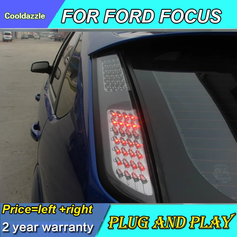 2005 2006 2007 2008 2009 2010 2011 год для Ford Focus Хэтчбек полный светодиодный задний фонарь с