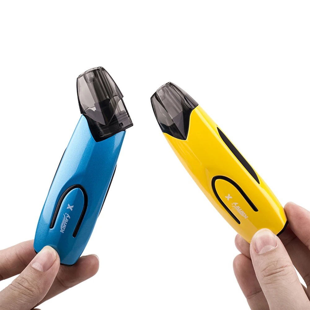 Kamry X Pod Starter Kit 650mAh Built-in Battery with Intelligent LED & Adiabatic Drip Tip Organic Cotton Coil VS K1000 Plus |