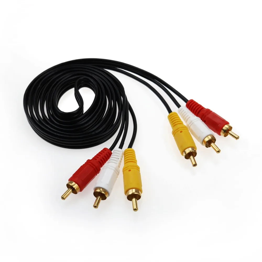 JCD 3RCA штекер к 3 RCA Композитный Аудио Видео AV кабель Разъем 3X цифровая камера CD