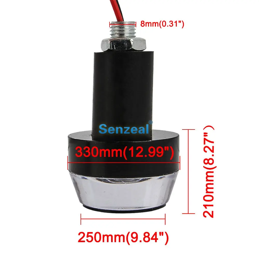 Senzeal 2 шт. мотоциклетный светодиодный светильник с поворотным сигналом 12 В